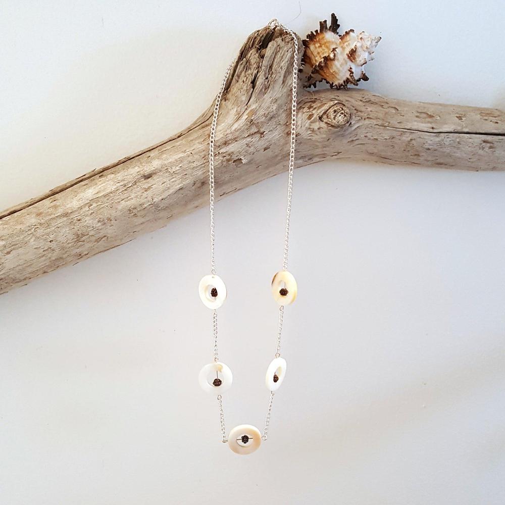 Copper & Shell Necklace-Jewelry-in2ition mercantile