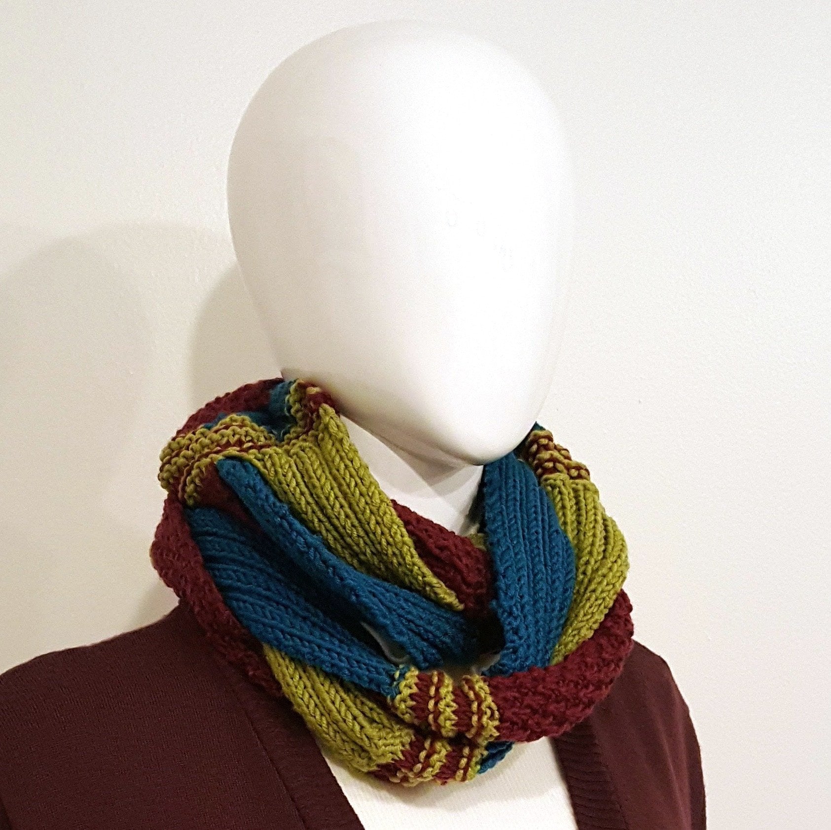 Harlequin Infinity Scarf-Accessories-in2ition mercantile