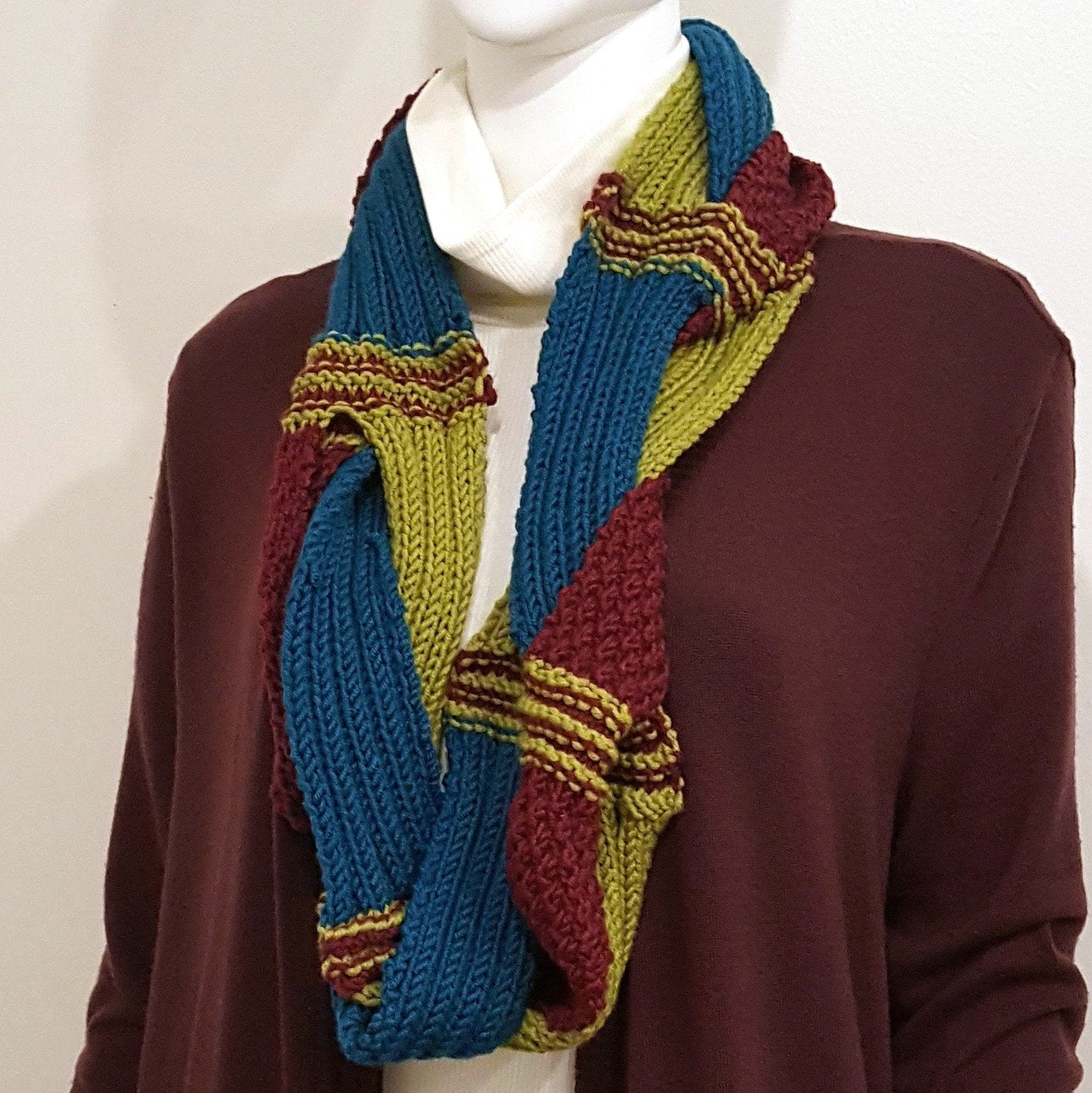 Harlequin Infinity Scarf-Accessories-in2ition mercantile