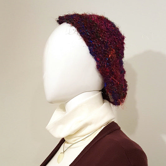 Sari Silk Beret-Accessories-in2ition mercantile